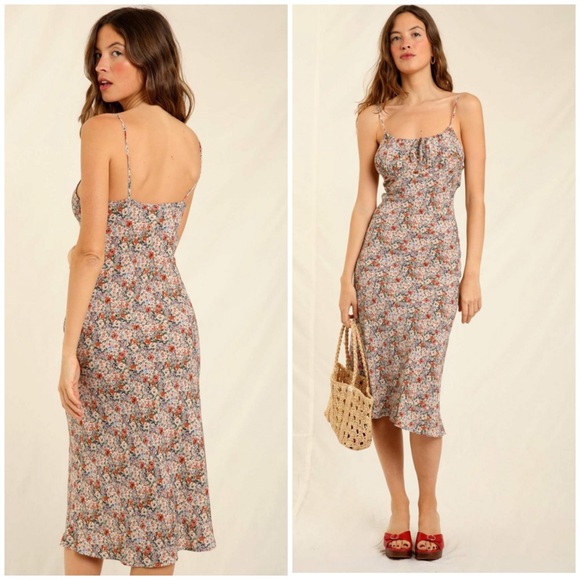 Rouje Daria floral midi dress - Picture 2 of 13